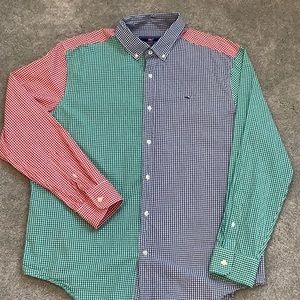 Vineyard Vines Patchwork Multicolor Whale Shirt